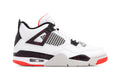 Air Jordan 4 Retro (GS) - White/Bright Crimson