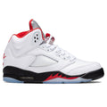 Air Jordan 5 Retro (GS) - True White/Fire Red/Black