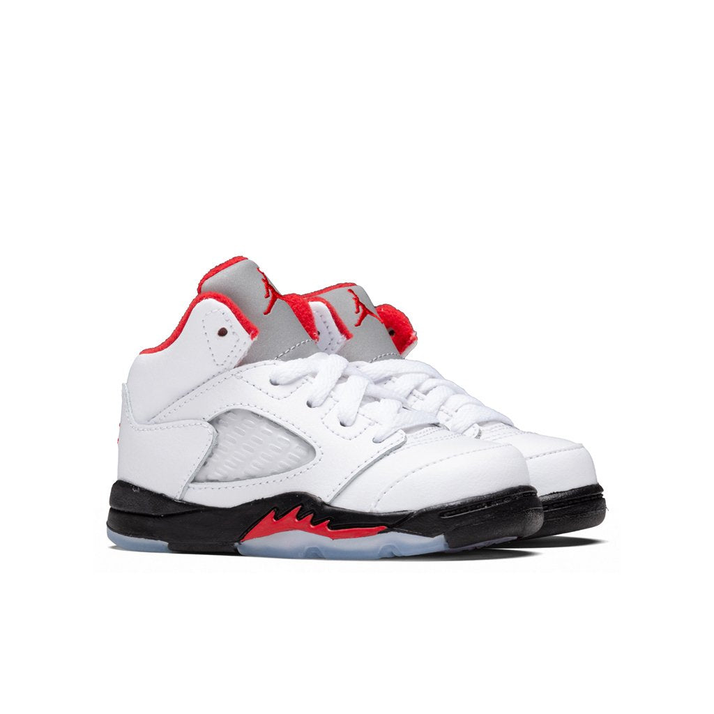 Air Jordan 5 Retro (TD) - True White/Fire Red/Black