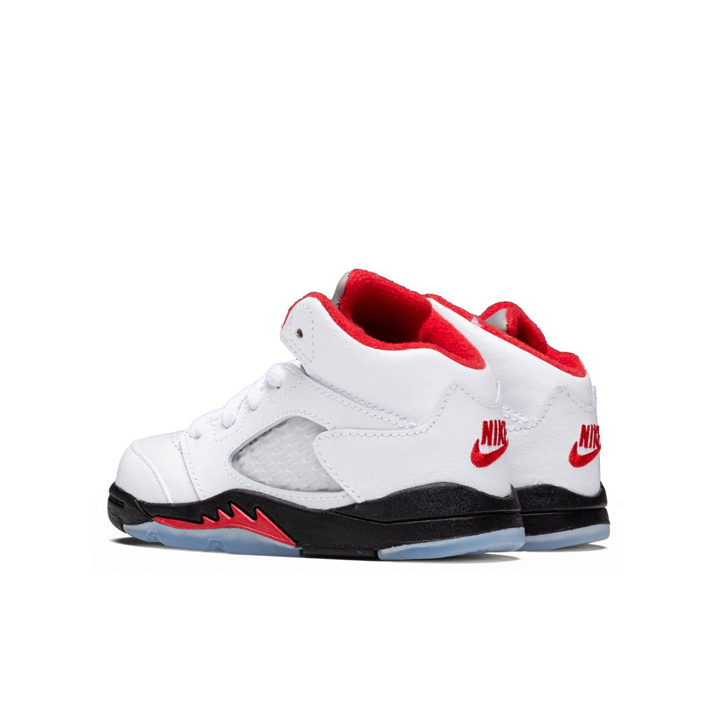 Air Jordan 5 Retro (TD) - True White/Fire Red/Black