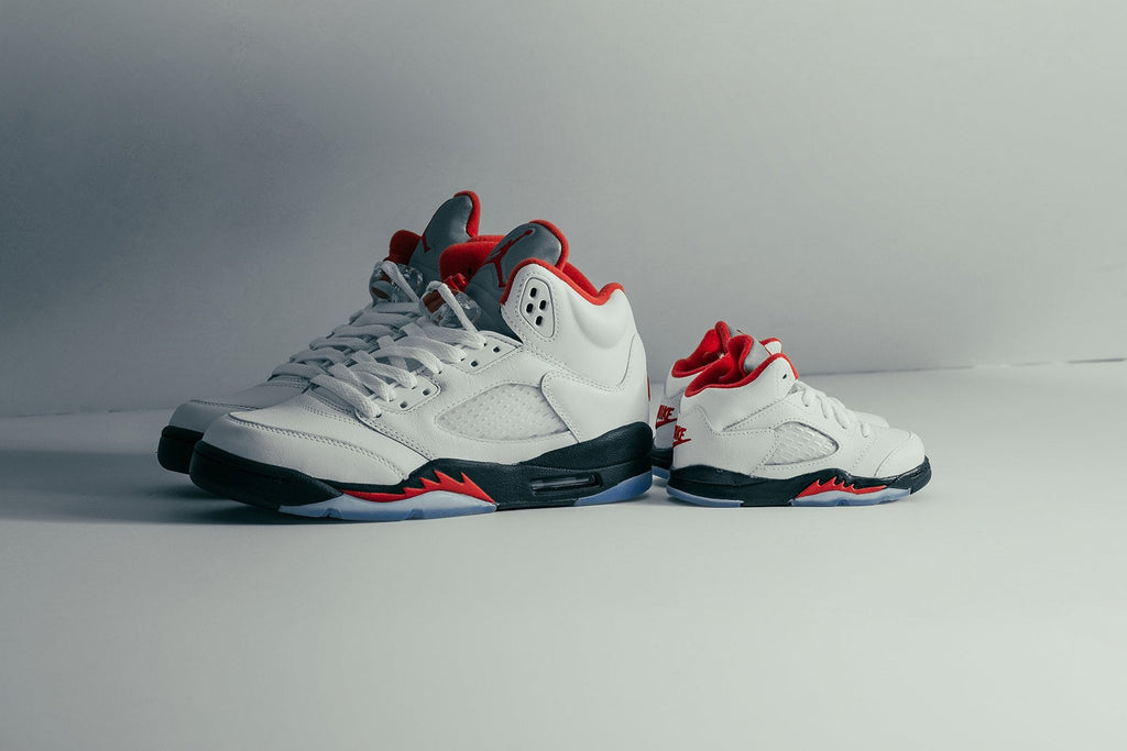Air Jordan 5 Retro (TD) - True White/Fire Red/Black