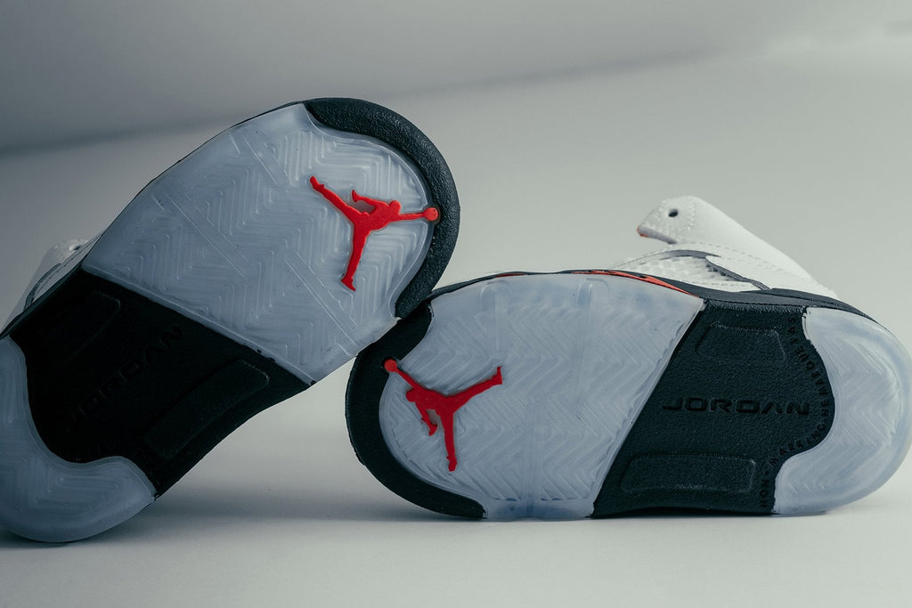 Air Jordan 5 Retro (TD) - True White/Fire Red/Black
