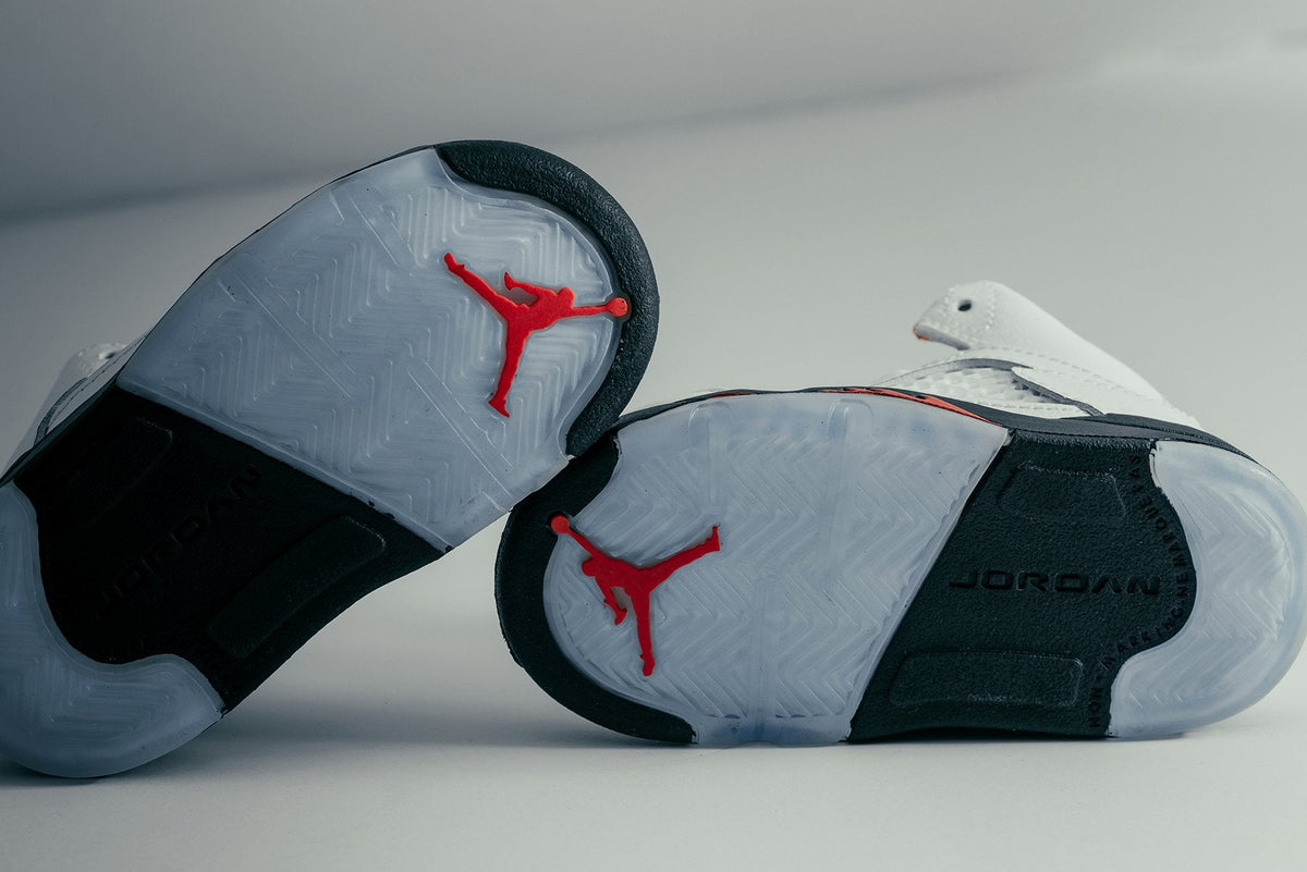 Air Jordan 5 Retro (TD) - True White/Fire Red/Black
