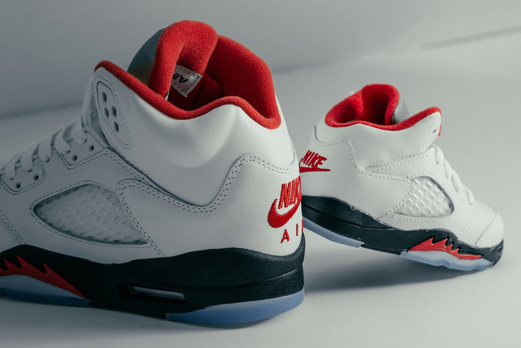 Air Jordan 5 Retro (TD) - True White/Fire Red/Black