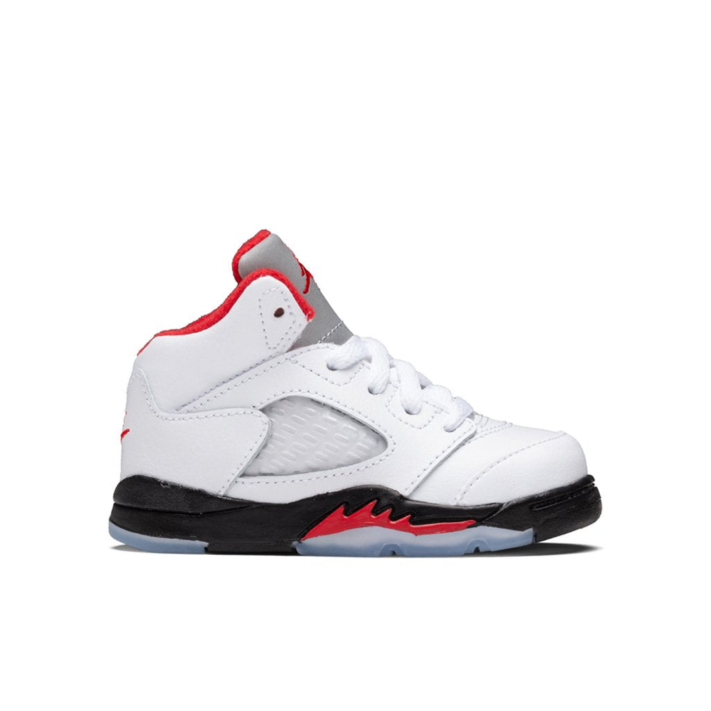 Air Jordan 5 Retro (TD) - True White/Fire Red/Black