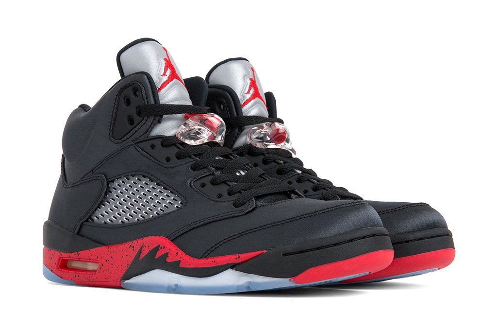 Air Jordan 5 Retro (GS) - Black/University Red