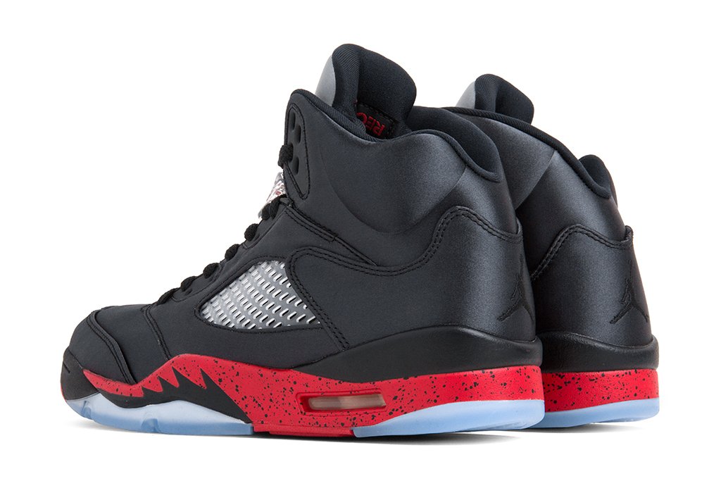 Air Jordan 5 Retro (GS) - Black/University Red
