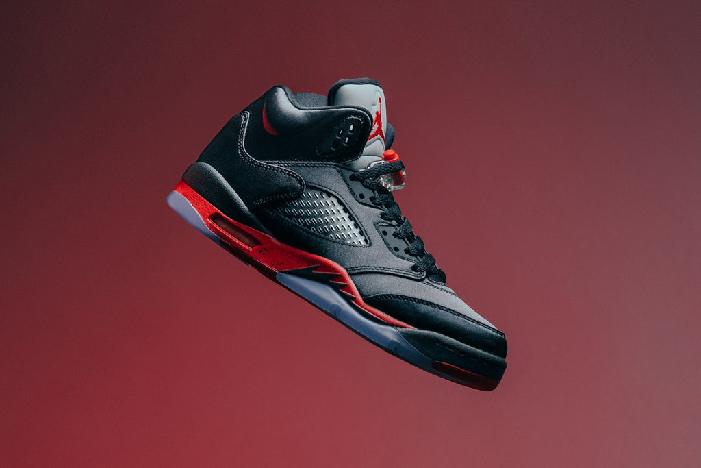Air Jordan 5 Retro (GS) - Black/University Red