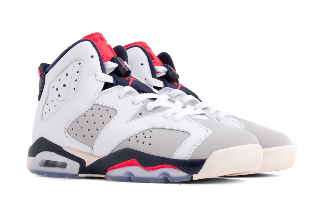 Air Jordan 6 Retro Youth - White/Infrared 23