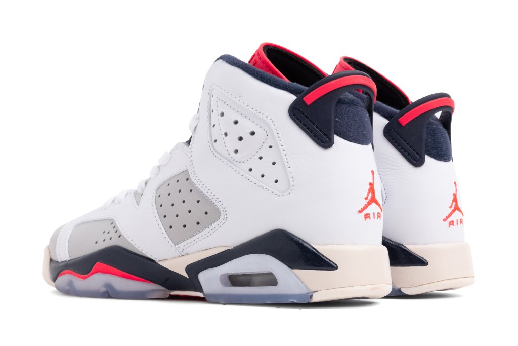 Air Jordan 6 Retro Youth - White/Infrared 23