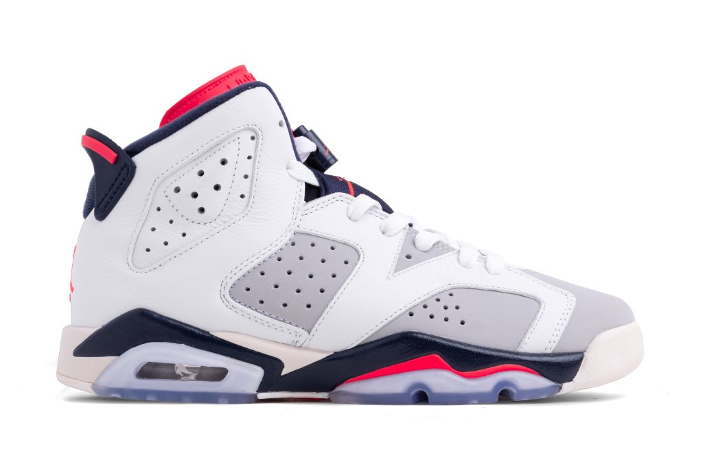 Air Jordan 6 Retro Youth - White/Infrared 23