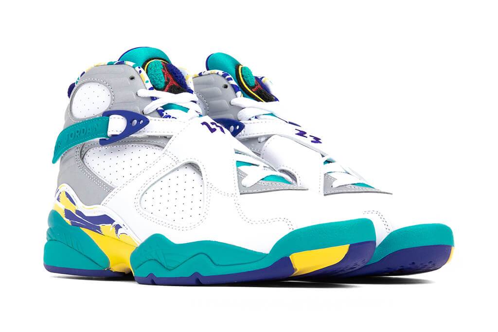 Women's Air 8 Retro "Aqua" - White/Varsity Red/Bright Concord