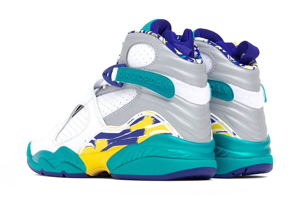 Women's Air 8 Retro "Aqua" - White/Varsity Red/Bright Concord