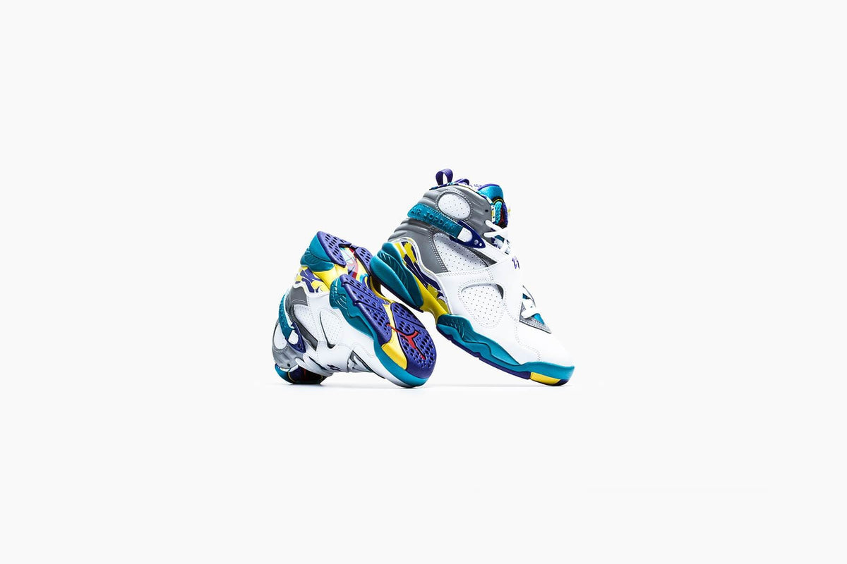 Women's Air 8 Retro "Aqua" - White/Varsity Red/Bright Concord