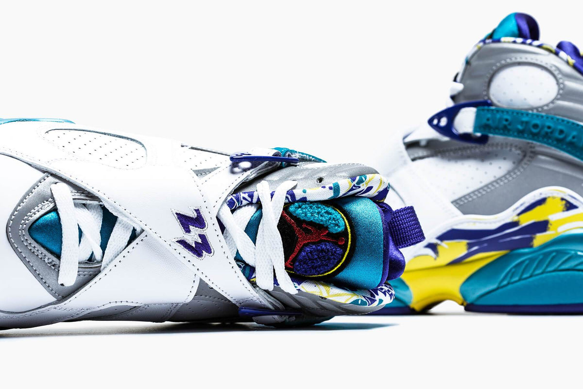 Women's Air 8 Retro "Aqua" - White/Varsity Red/Bright Concord