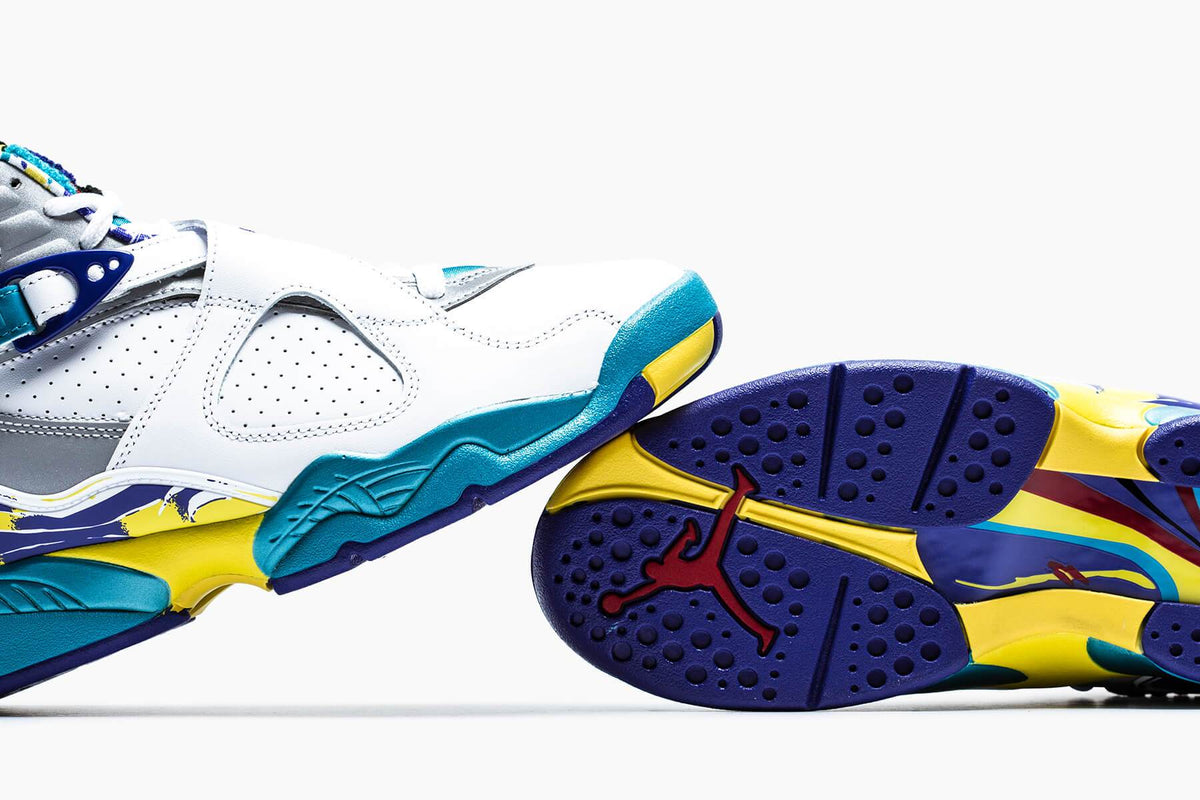 Women's Air 8 Retro "Aqua" - White/Varsity Red/Bright Concord