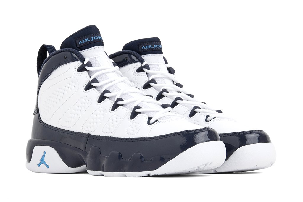Air Jordan 9 Retro GS - White/University Blue/Midnight Navy