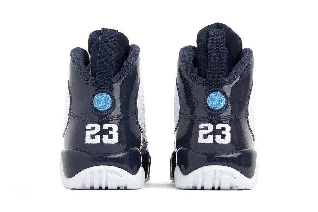 Air Jordan 9 Retro GS - White/University Blue/Midnight Navy