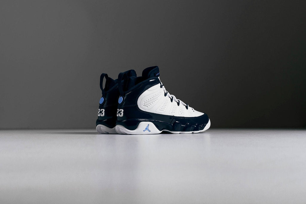 Air Jordan 9 Retro GS - White/University Blue/Midnight Navy