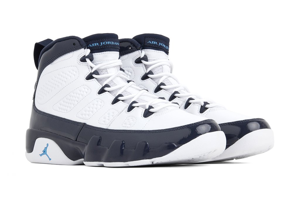 Air Jordan 9 Retro - White/University Blue/Midnight Navy