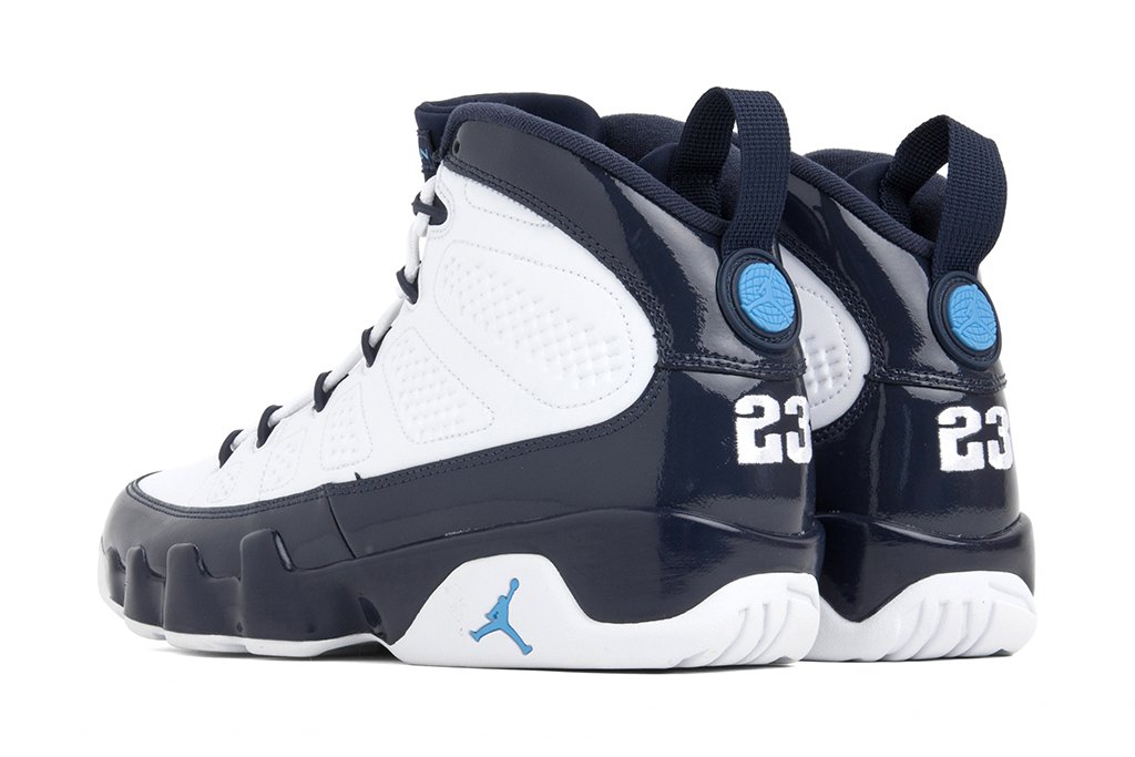 Air Jordan 9 Retro - White/University Blue/Midnight Navy