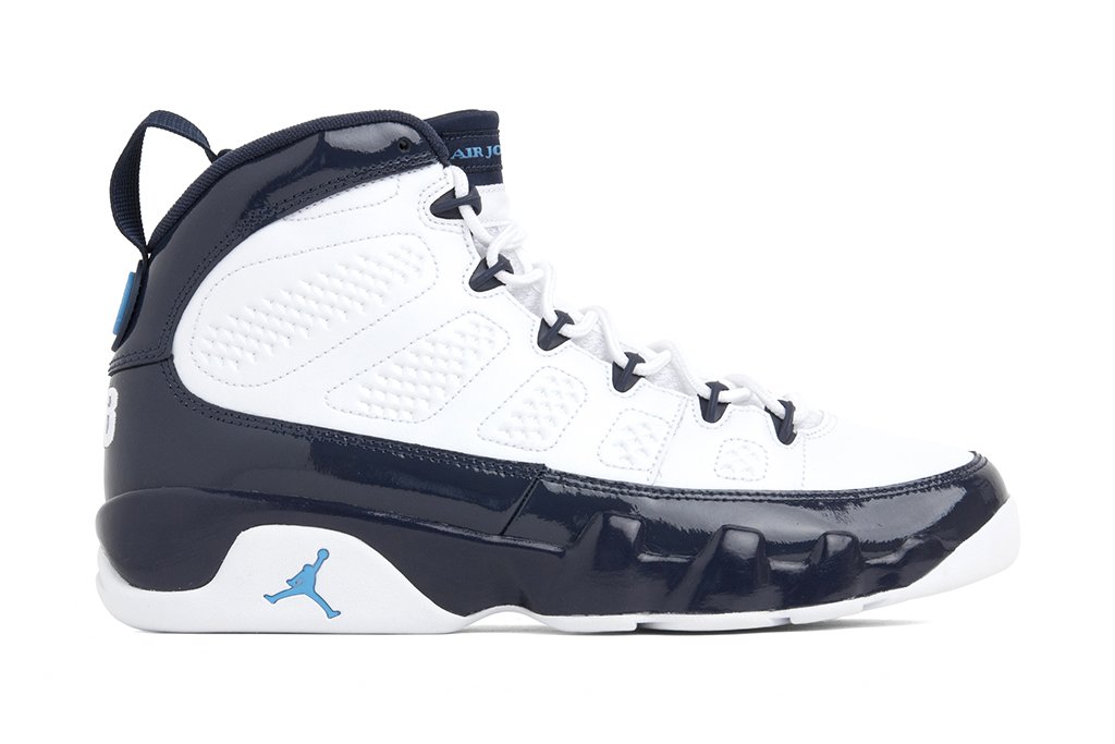 Air Jordan 9 Retro - White/University Blue/Midnight Navy