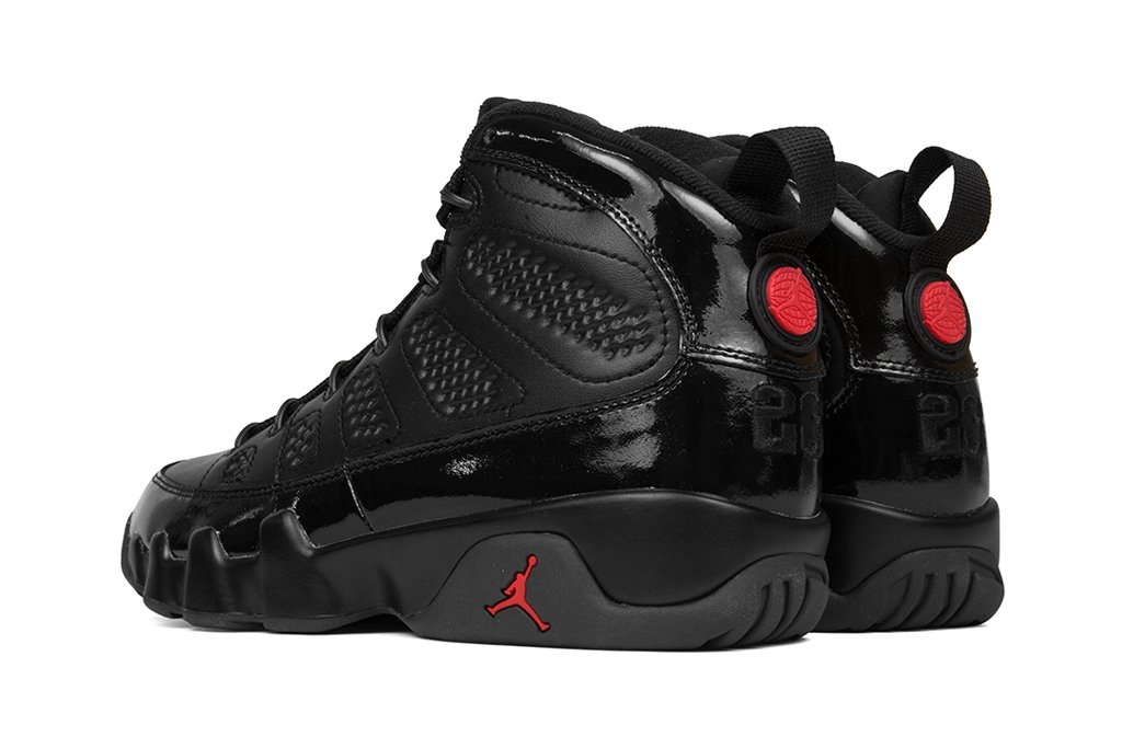 Air Jordan 9 Retro Youth 'Bred' - Black/University Red-Anthracite