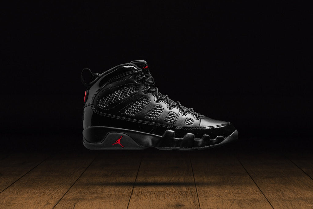 Air Jordan 9 Retro Youth 'Bred' - Black/University Red-Anthracite