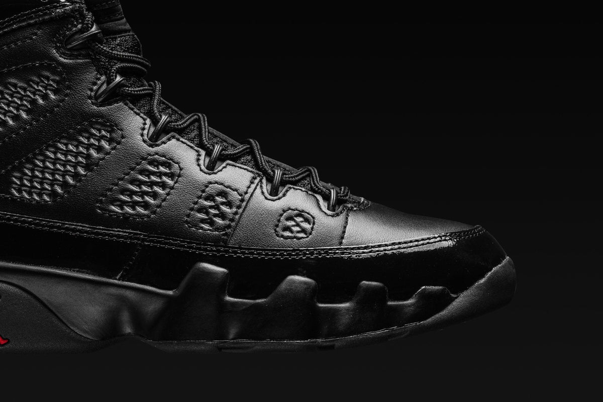 Air Jordan 9 Retro Youth 'Bred' - Black/University Red-Anthracite