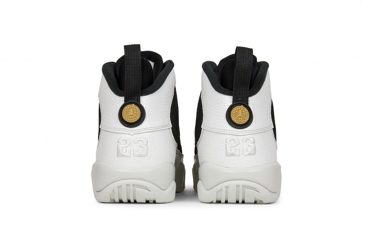 Air Jordan 9 Retro Youth 'LA All-Star' - Black/Summit White/Metallic Gold