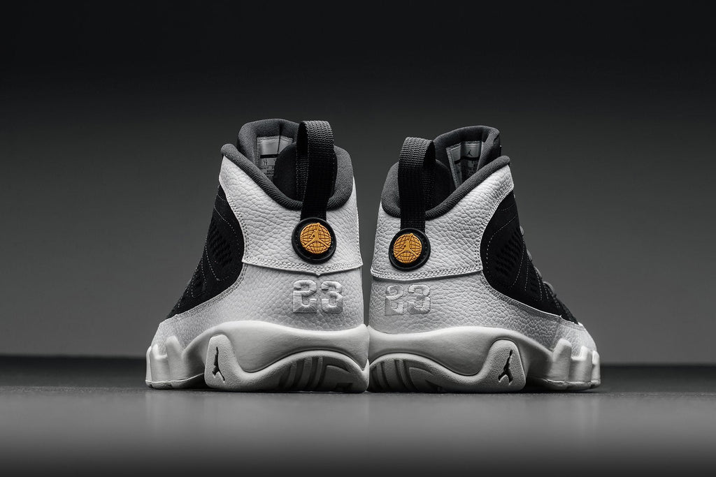 Air Jordan 9 Retro Youth 'LA All-Star' - Black/Summit White/Metallic Gold