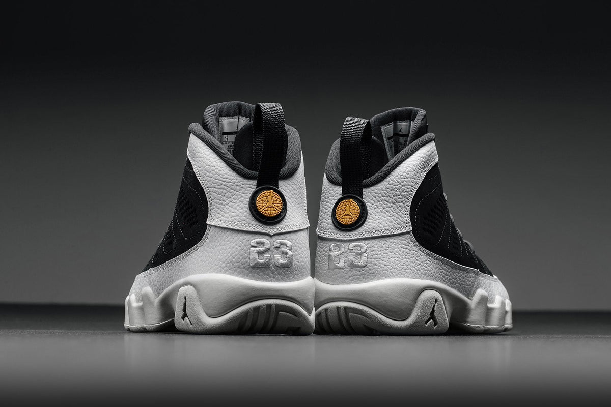 Air Jordan 9 Retro Youth 'LA All-Star' - Black/Summit White/Metallic Gold