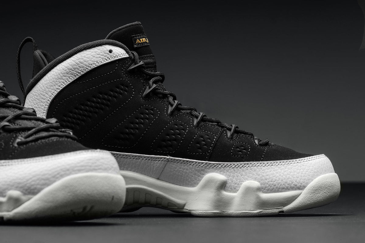 Air Jordan 9 Retro Youth 'LA All-Star' - Black/Summit White/Metallic Gold