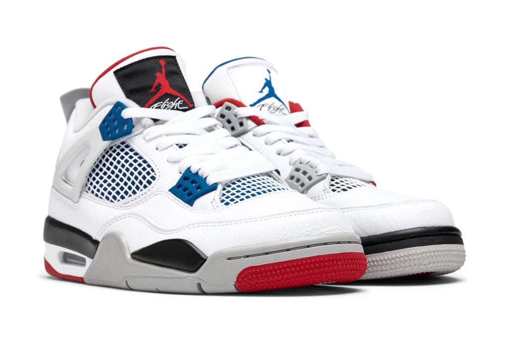 Air IV Retro "What the" - White/Military Blue/Fire Red