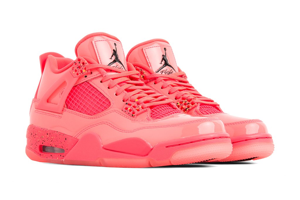 Women's Air Retro 4 NRG - Hot Punch/Black