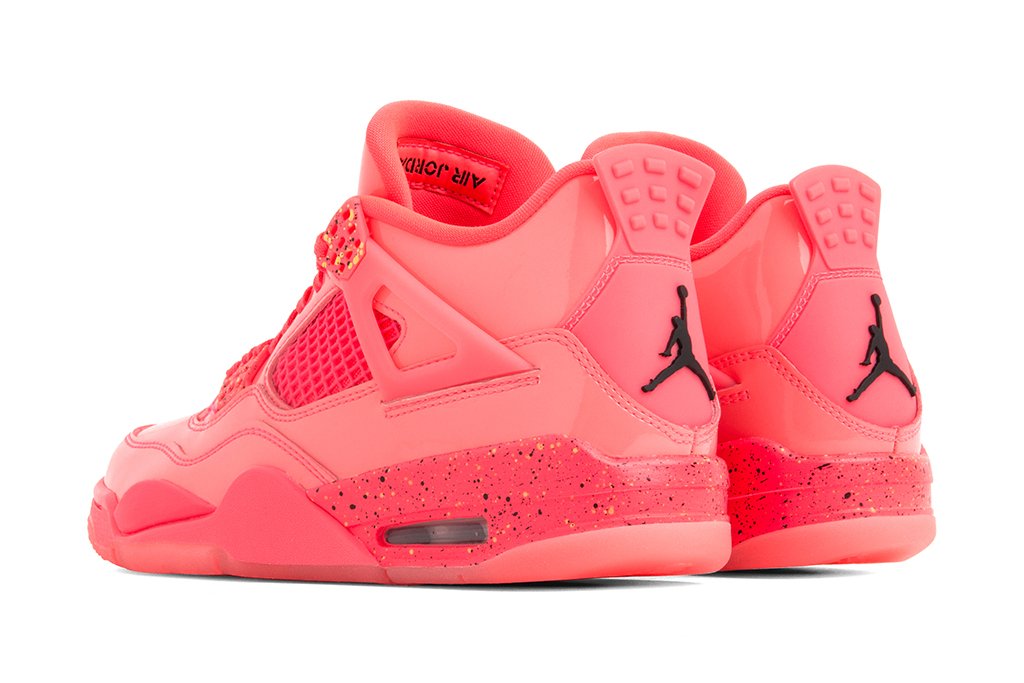 Women's Air Retro 4 NRG - Hot Punch/Black