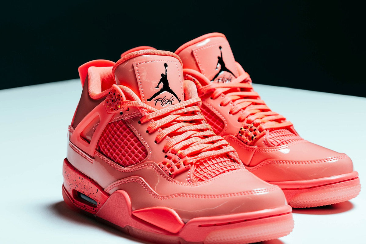 Women's Air Retro 4 NRG - Hot Punch/Black