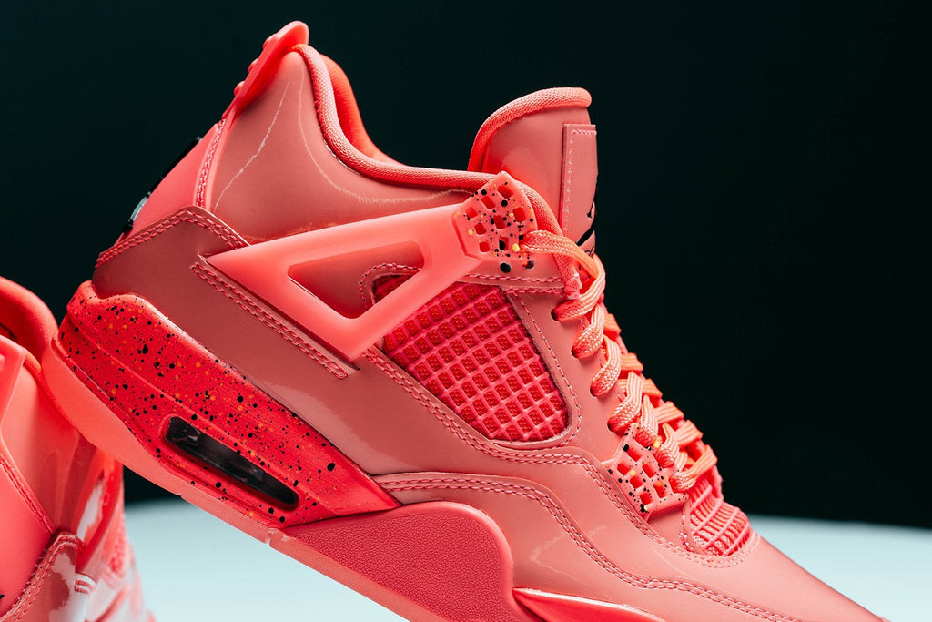 Women's Air Retro 4 NRG - Hot Punch/Black