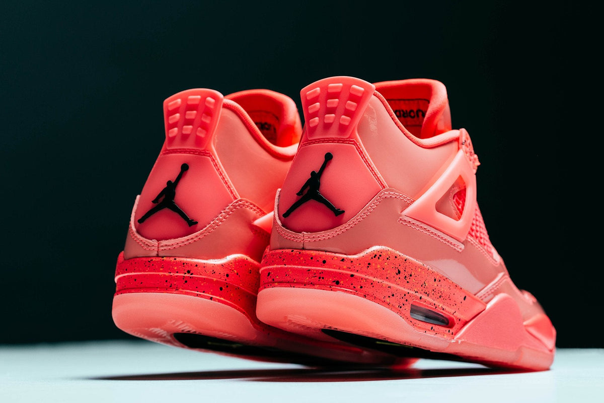 Women's Air Retro 4 NRG - Hot Punch/Black