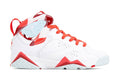Air Retro VII Girls GS "Topaz Mist" - White/Topaz Mist/Ember Glow