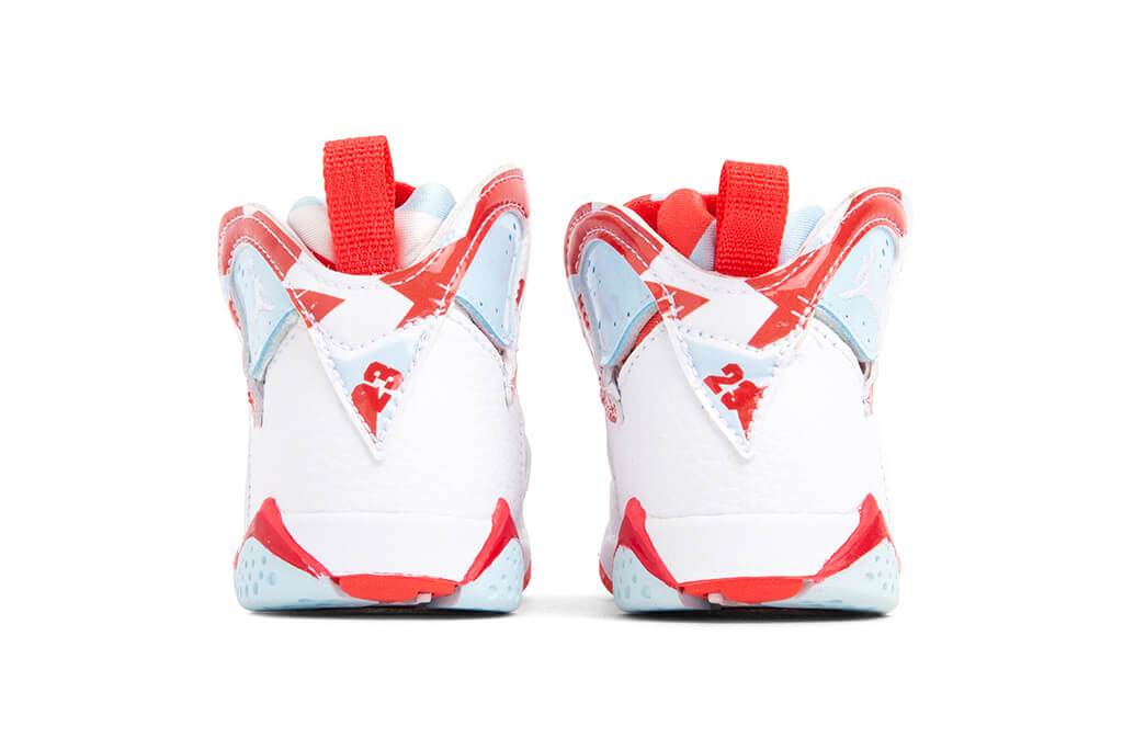 Air Toddler Retro VII 'Topaz Mist' - White/Topaz Mist/Ember Glow