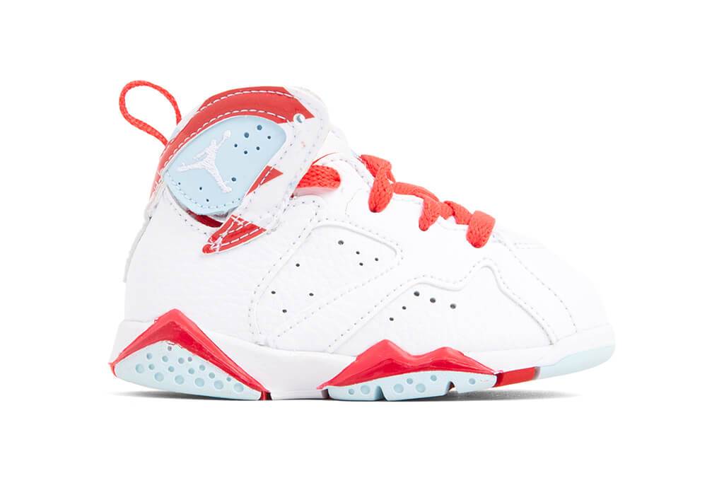 Air Toddler Retro VII 'Topaz Mist' - White/Topaz Mist/Ember Glow