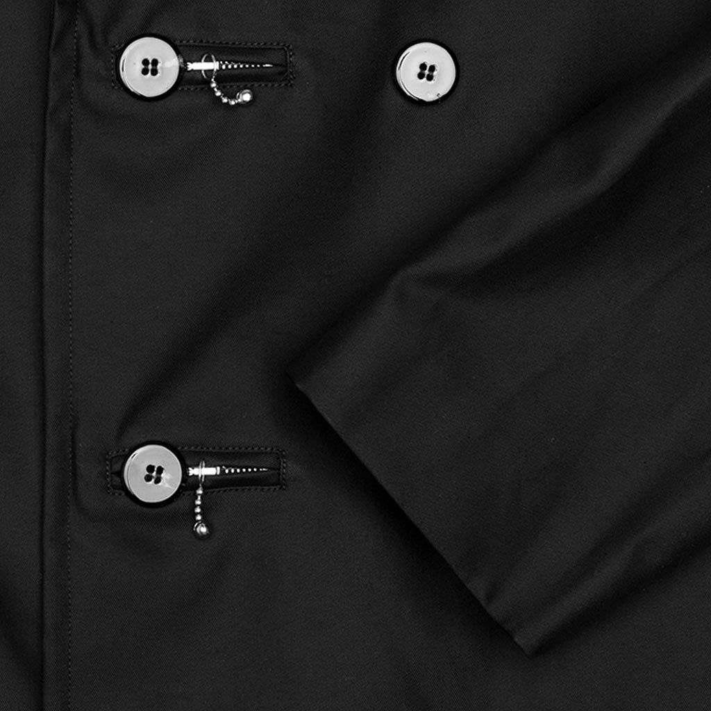 Compact Cotton Trench - Black
