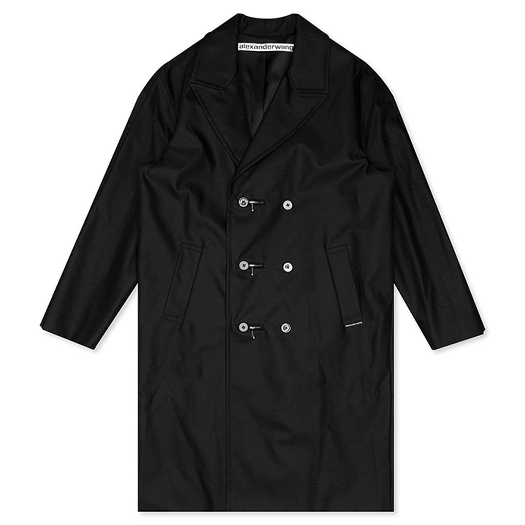 Compact Cotton Trench - Black