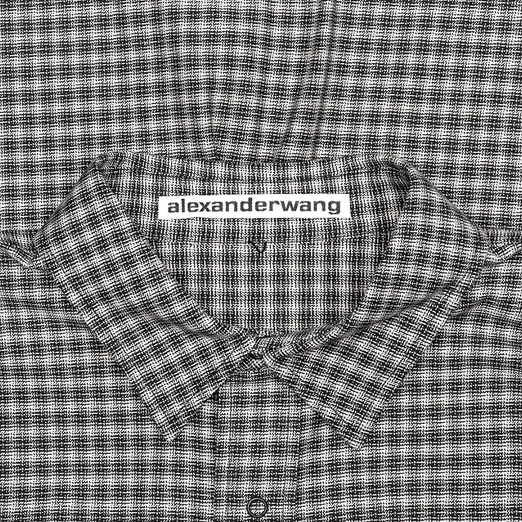Plaid Western Shirt - Black