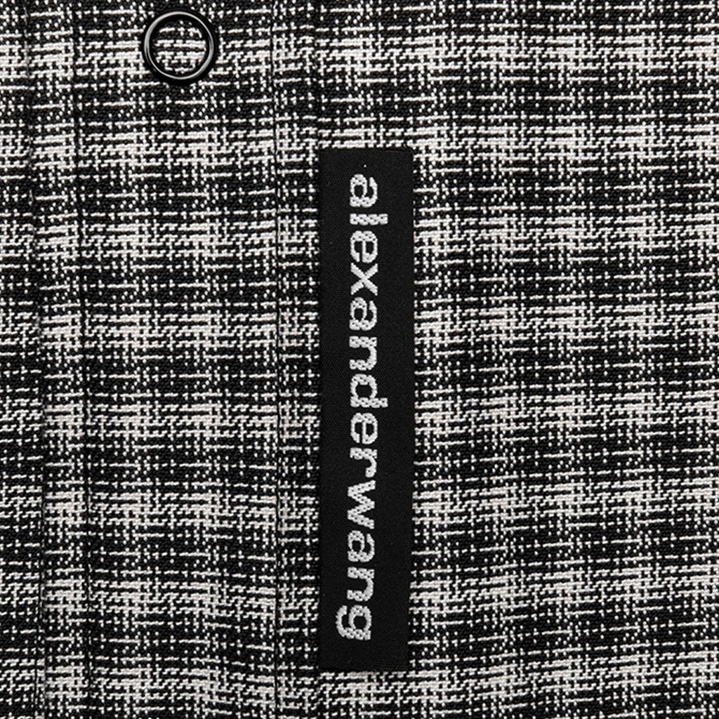 Plaid Western Shirt - Black