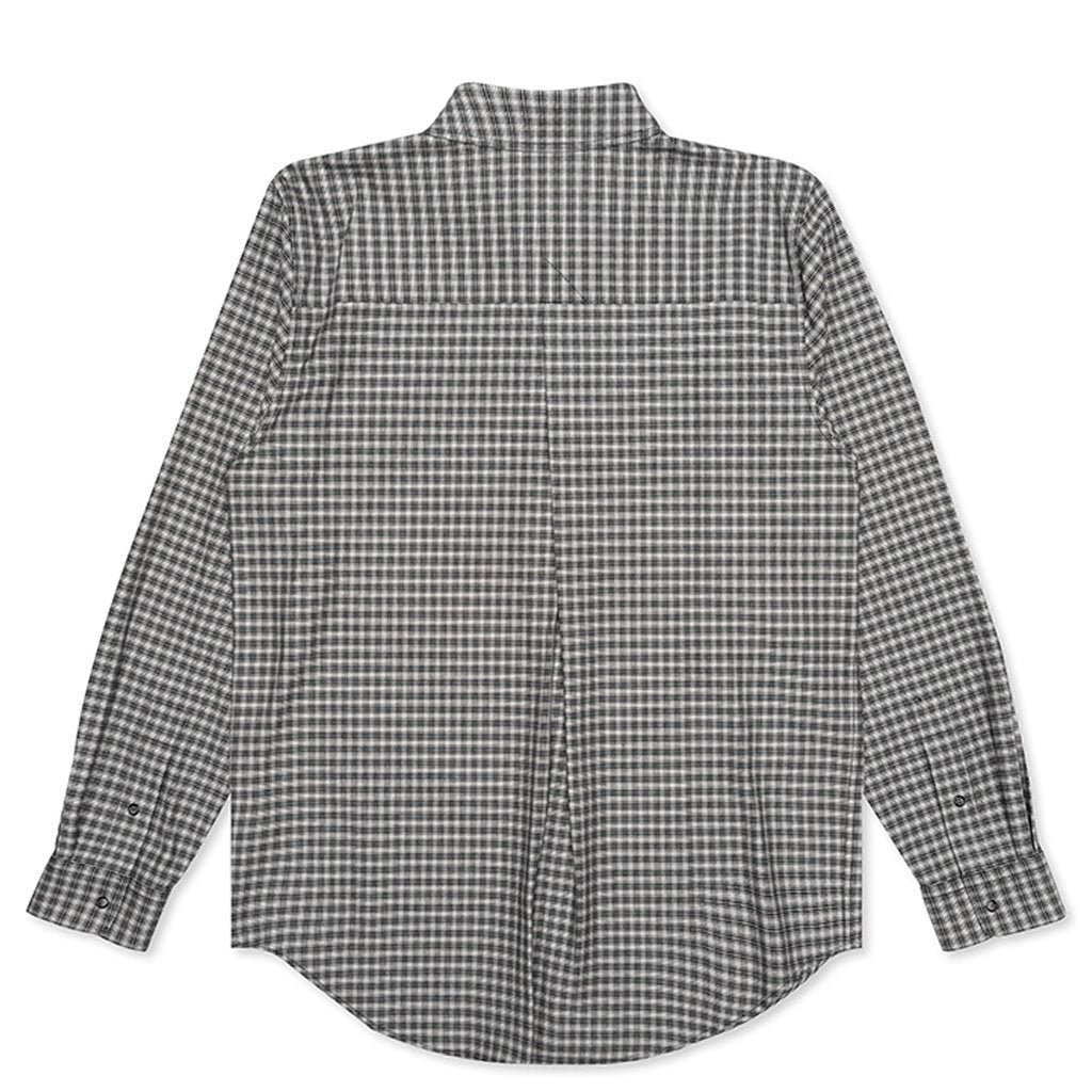 Plaid Western Shirt - Black