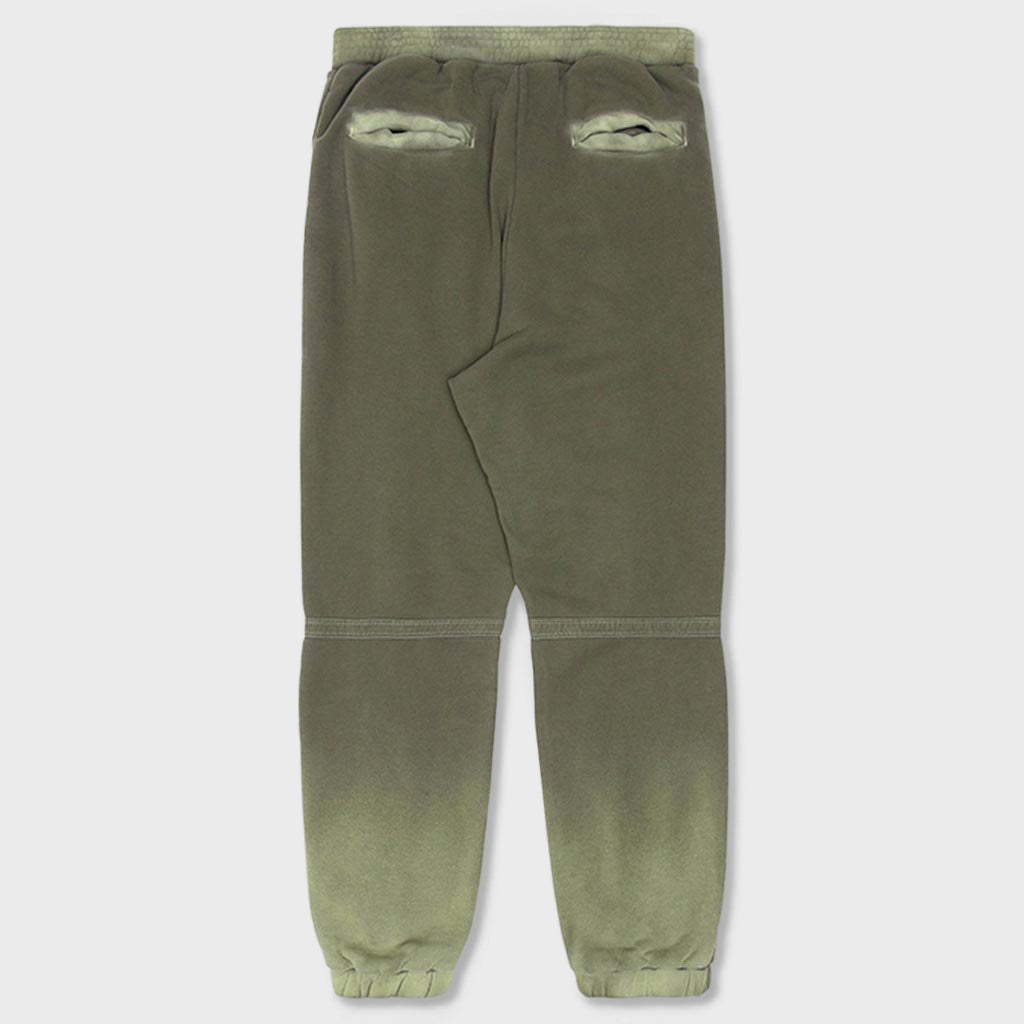 Bleach Patchwork Pants - Olive
