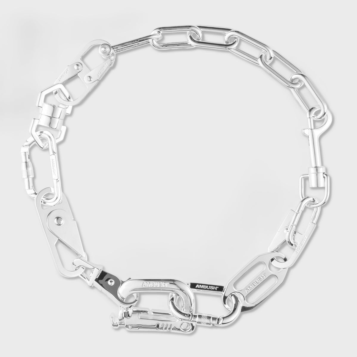 Carabiner 1 Necklace - Silver