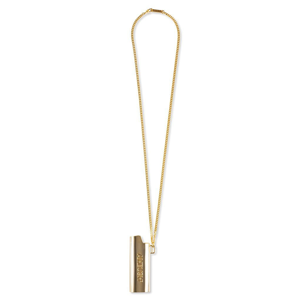 Logo Lighter Case Necklace L - Gold